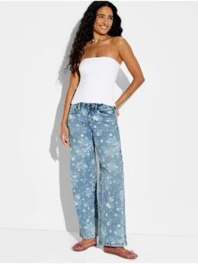 Floral Print Low-rise straight-leg jeans from Wild Fable NWT sz6